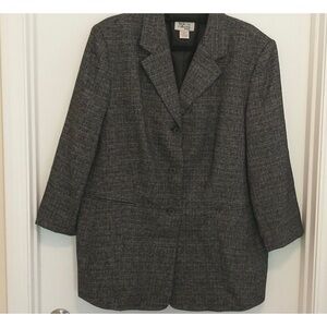 Style & Co Tweedy Black/White Jacket